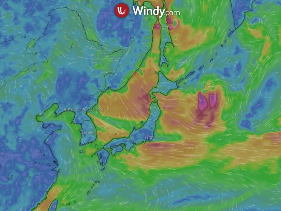 風予報サイトwindyのスクリーンショット